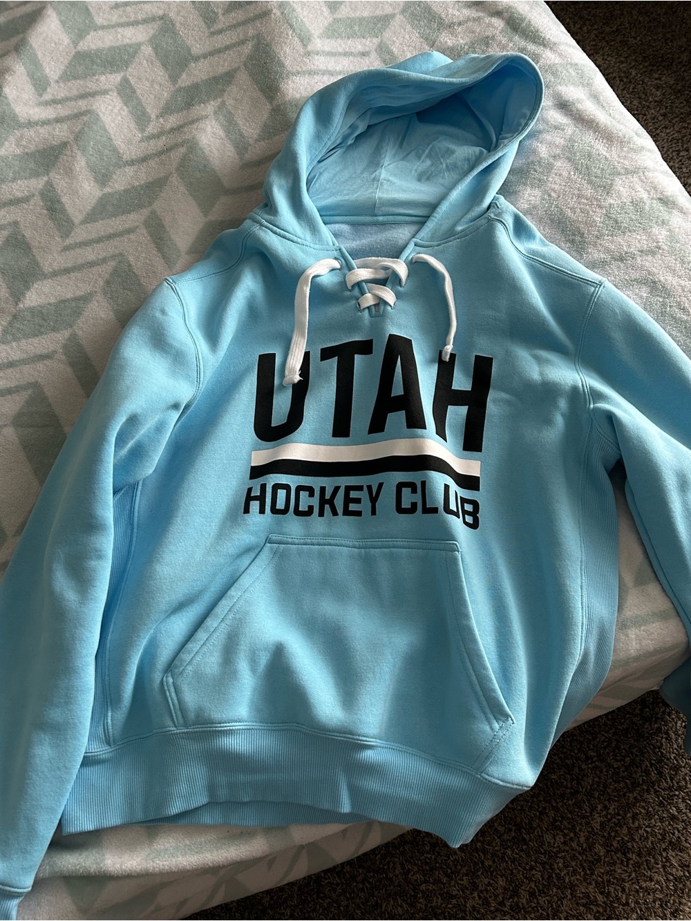 Fanatics Light Blue Utah Hockey Club Pullover Hoodie